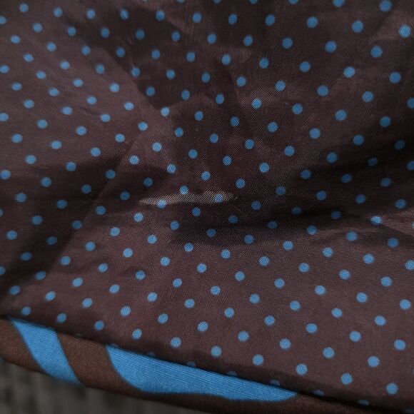 Blue Brown Zebra Silk Jacket Lg Y2K Open Blazer Glam Preppy Boho Chic Statement - Picture 10 of 14